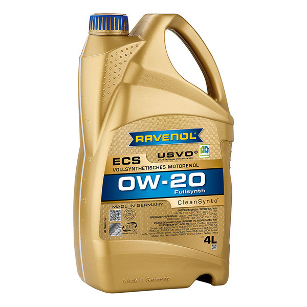 Моторное масло RAVENOL ECS EcoSynth 0W-20 4 литра
