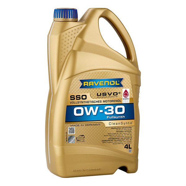 Моторное масло RAVENOL SSO 0W-30 4 литра