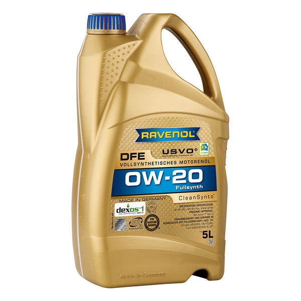 Моторное масло RAVENOL DFE 0W-20 5 литров
