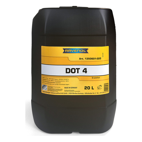 Тормозная жидкость RAVENOL DOT 4 20 литров
