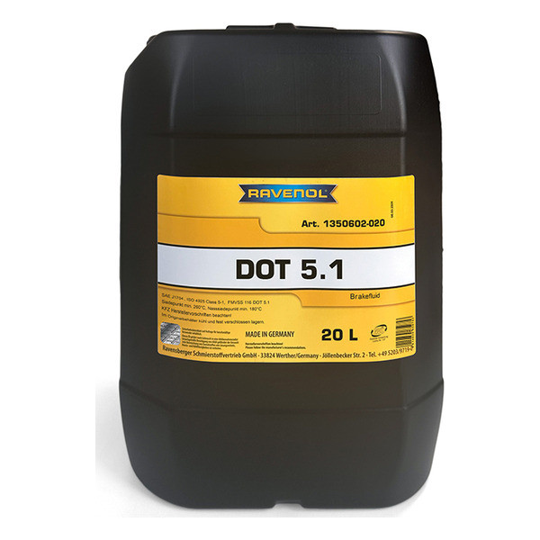 Тормозная жидкость RAVENOL DOT 5.1 20 литров