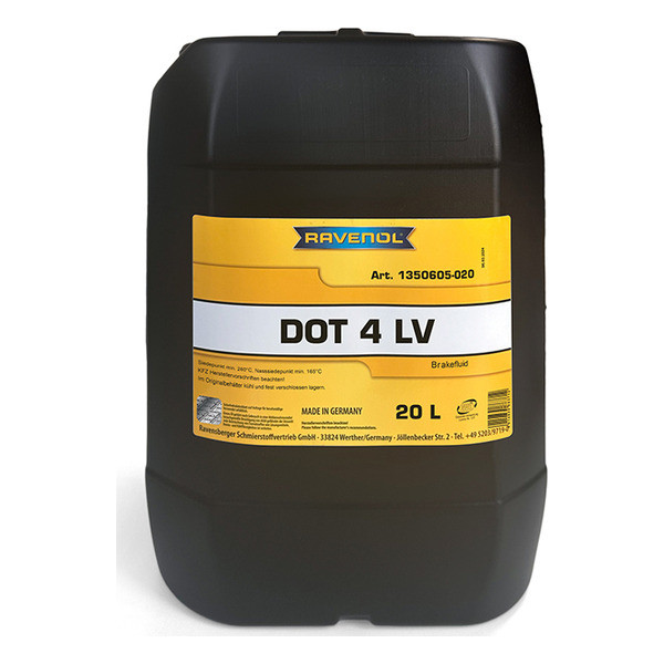 Тормозная жидкость RAVENOL DOT 4 LV 20 литров