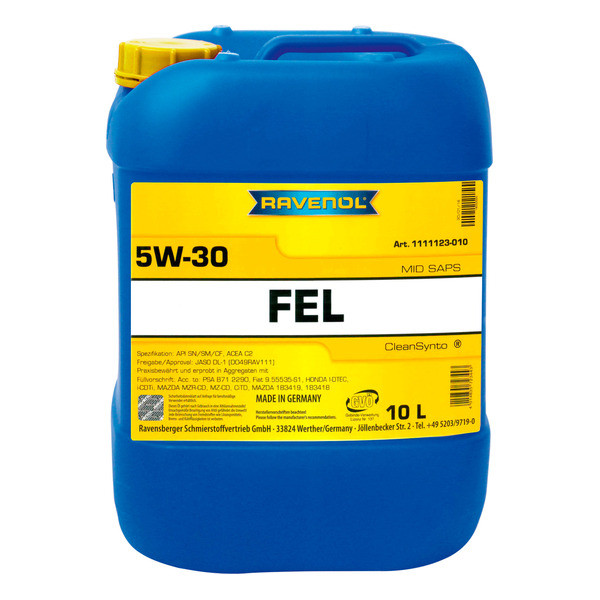 Моторное масло RAVENOL FEL 5W-30 10 литров