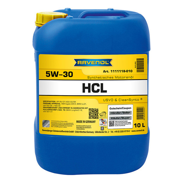 Моторное масло RAVENOL HCL 5W-30 10 литров
