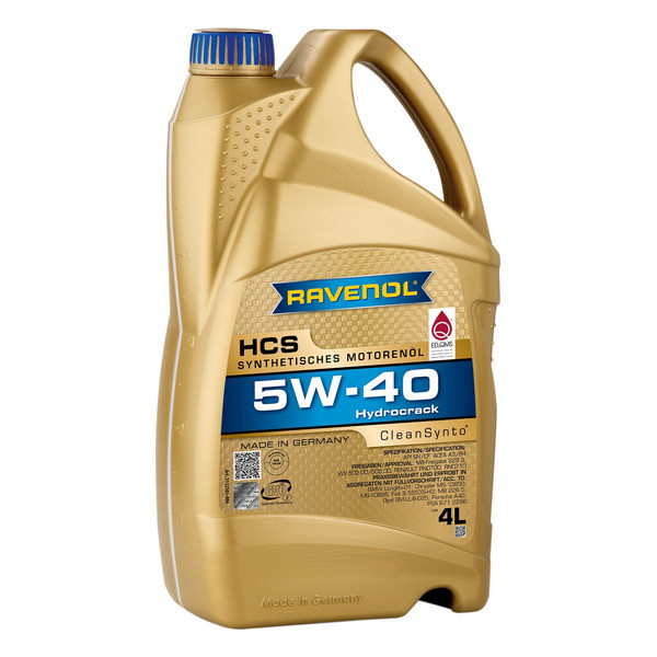 Моторное масло RAVENOL HCS 5W-40 4 литра
