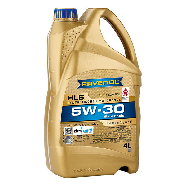 Моторное масло RAVENOL HLS 5W-30 4 литра