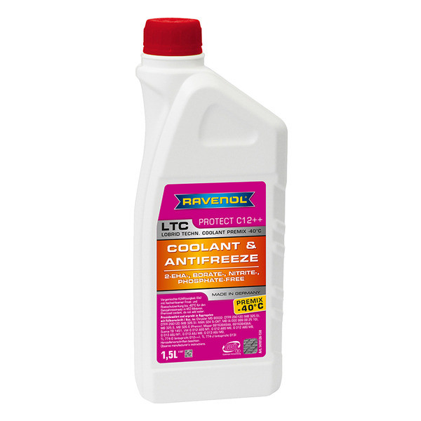Антифриз RAVENOL LTC Protect C12++ Premix -40C (готовый) 1,5 литра