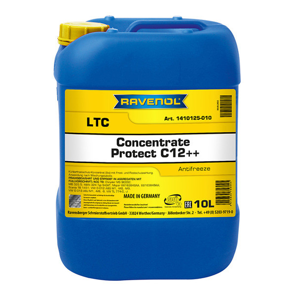 Антифриз RAVENOL LTC Protect C12++ Concentrate (концентрат) 10 литров
