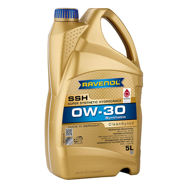 Моторное масло RAVENOL SSH 0W-30 5 литров