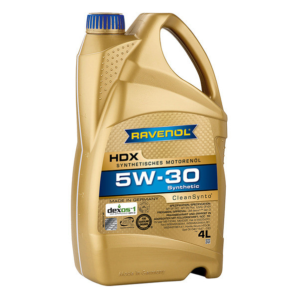 Моторное масло RAVENOL HDX 5W-30 4 литра