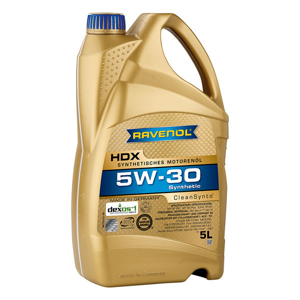 Моторное масло RAVENOL HDX 5W-30 5 литров