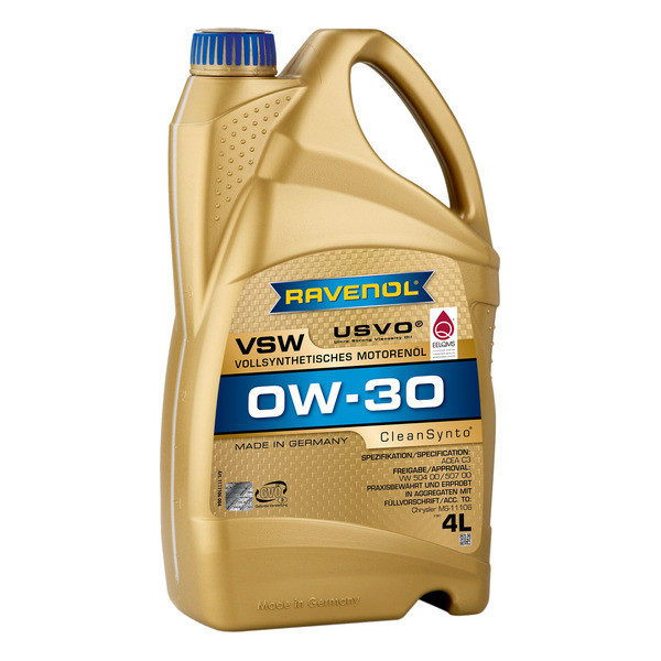 Моторное масло RAVENOL VSW 0W-30 4 литра