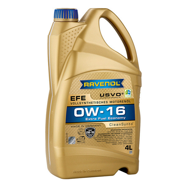 Моторное масло RAVENOL EFE 0W-16 4 литра
