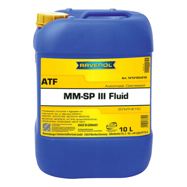 Масло АКПП RAVENOL ATF MM SP-III Fluid 10 литров