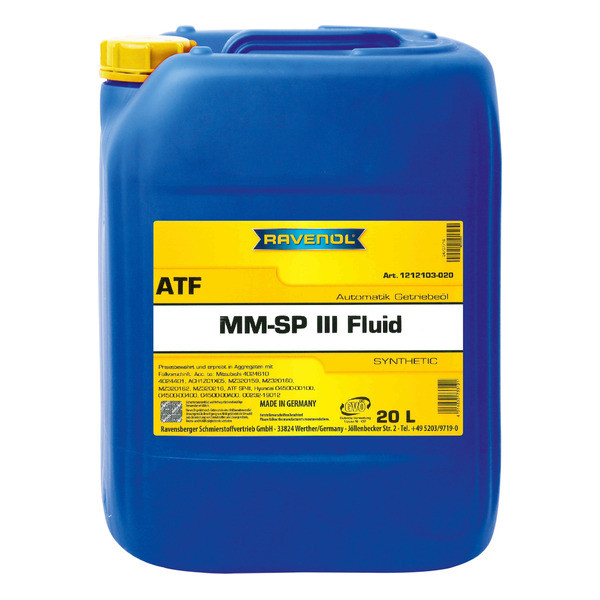 Масло АКПП RAVENOL ATF MM SP-III Fluid 20 литров