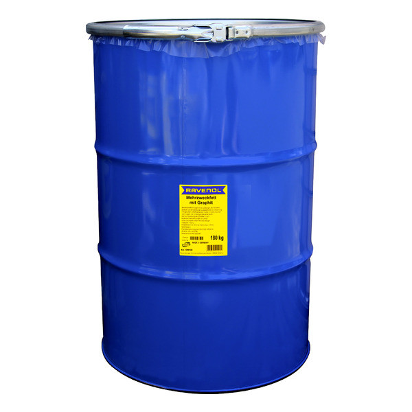 Пластичная смазка с графитом RAVENOL Mehrzweckfett m. Graphit 180 кг