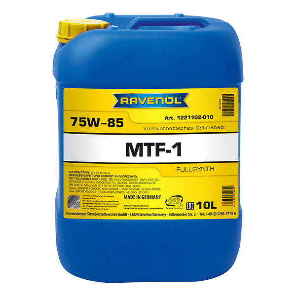 Трансмиссионное масло RAVENOL MTF-1 75W-85 10 литров
