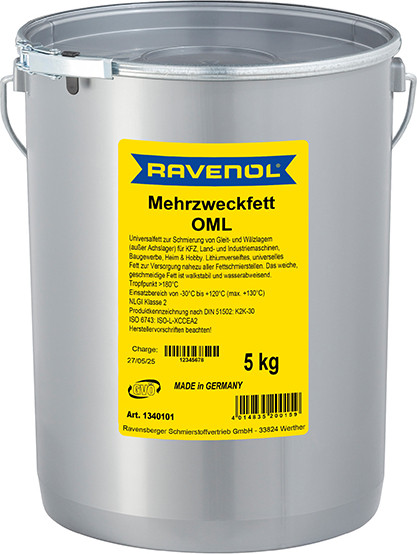 Пластичная смазка RAVENOL Mehrzweckfett OML 5 кг