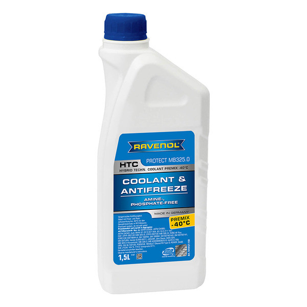 Антифриз RAVENOL HTC Protect MB 325.0 Premix -40C (готовый) 1,5 литра