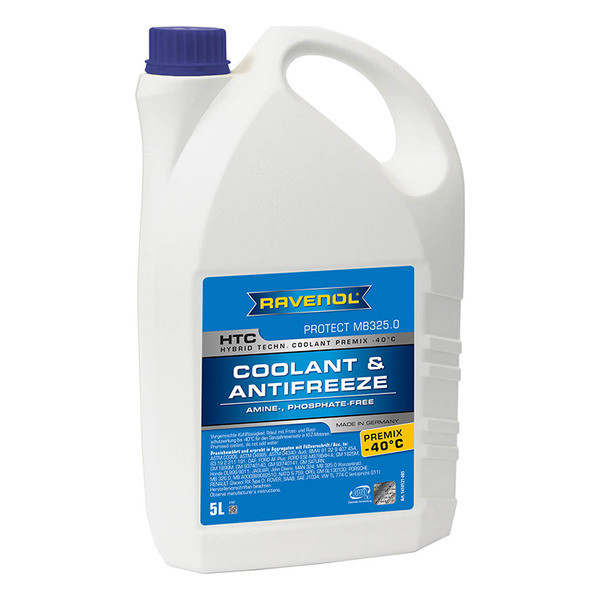 Антифриз RAVENOL HTC Protect MB 325.0 Premix -40C (готовый) 5 литров