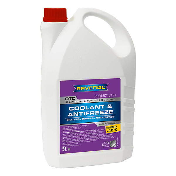 Антифриз RAVENOL OTC Protect C12+ Premix -40C (готовый) 5 литров