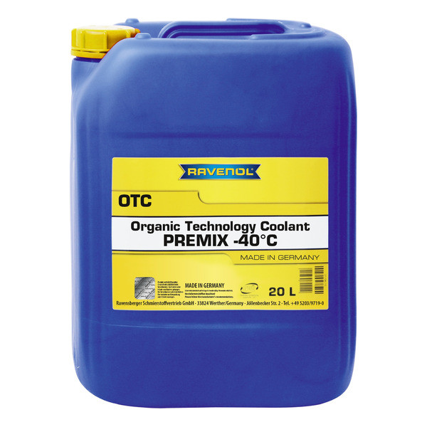 Антифриз RAVENOL OTC Protect C12+ Premix -40C (готовый) 20 литров