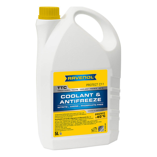 Антифриз RAVENOL TTC Protect C11 Premix -40C (готовый) 5 литров