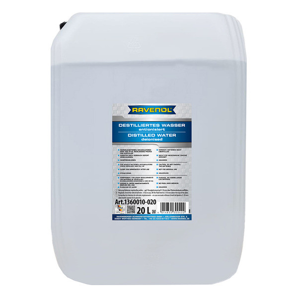 Дистиллированная деионизированная вода RAVENOL destilliertes Wasser 20 литров